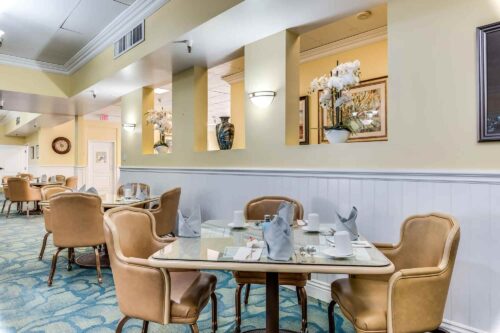 Dining area at Astoria Park senior living community