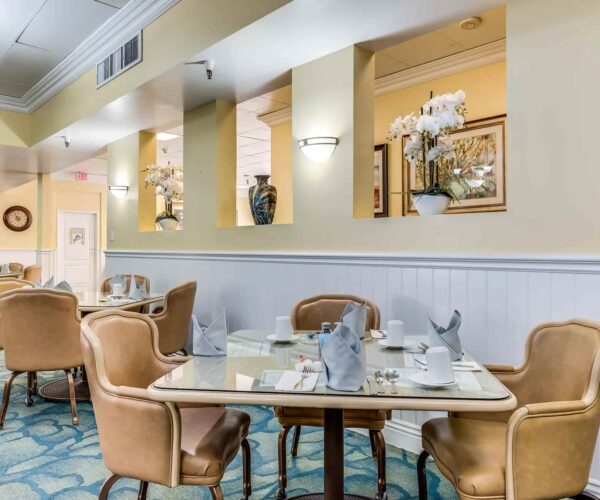 Dining area at Astoria Park senior living community