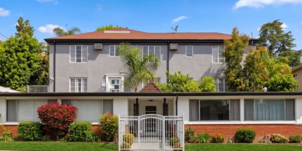 Exterior of Garfield Villas, a licensed residential care facility at 1425 N Garfield Ave, Pasadena, California