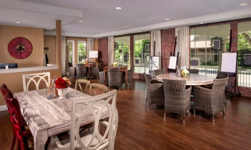 Creative art and activity studio with natural light at The Kensington Sierra Madre