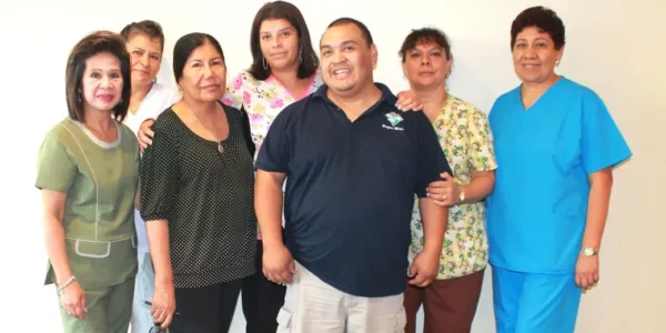 Assisted living staff group at Prospect Manor South Pasadena