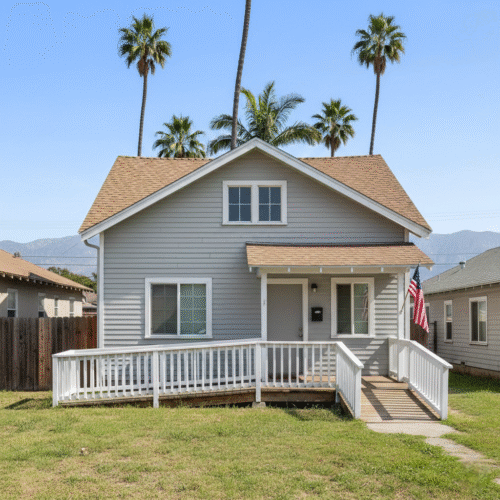 Exterior view of Santa Barbara Guest Home #2, a small assisted living residence located in Pasadena, California.